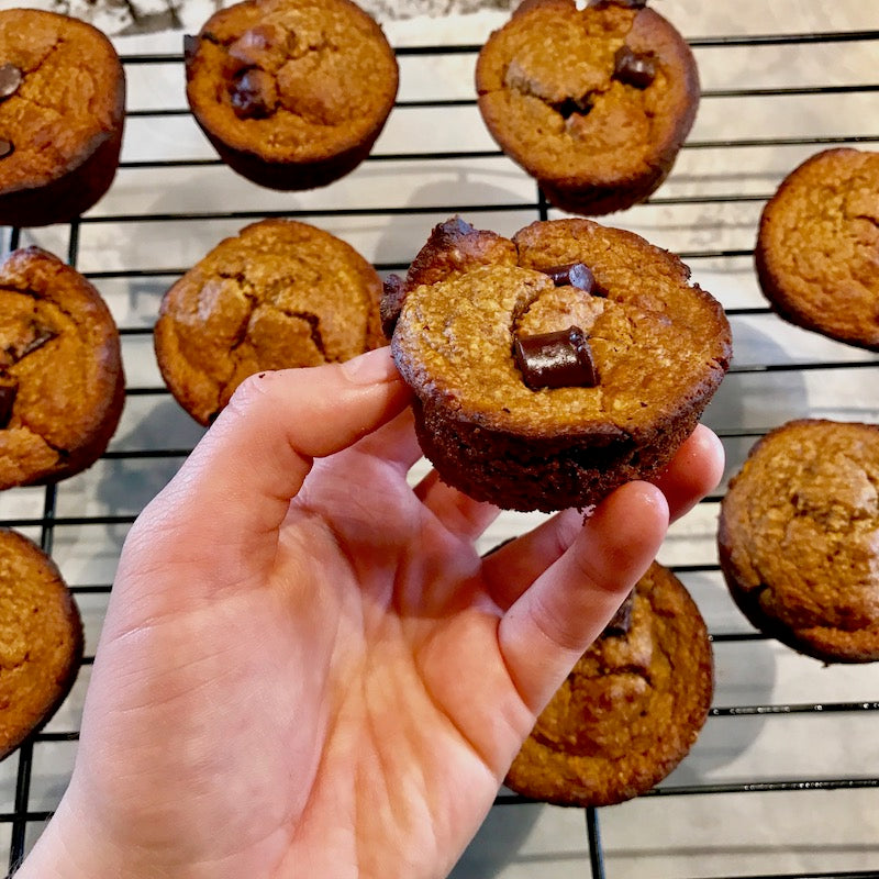 Sweet Potato Chocolate Chip Muffins